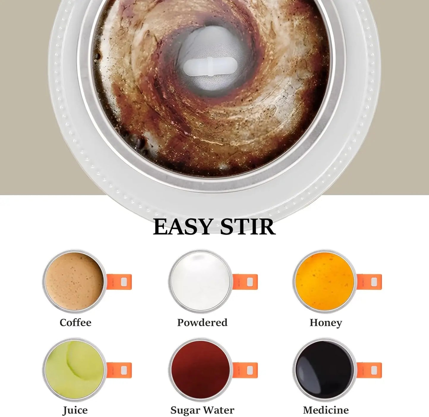 Self-Stirring Coffee Mug — Auto Mixer for Coffee, Milk & Cocoa