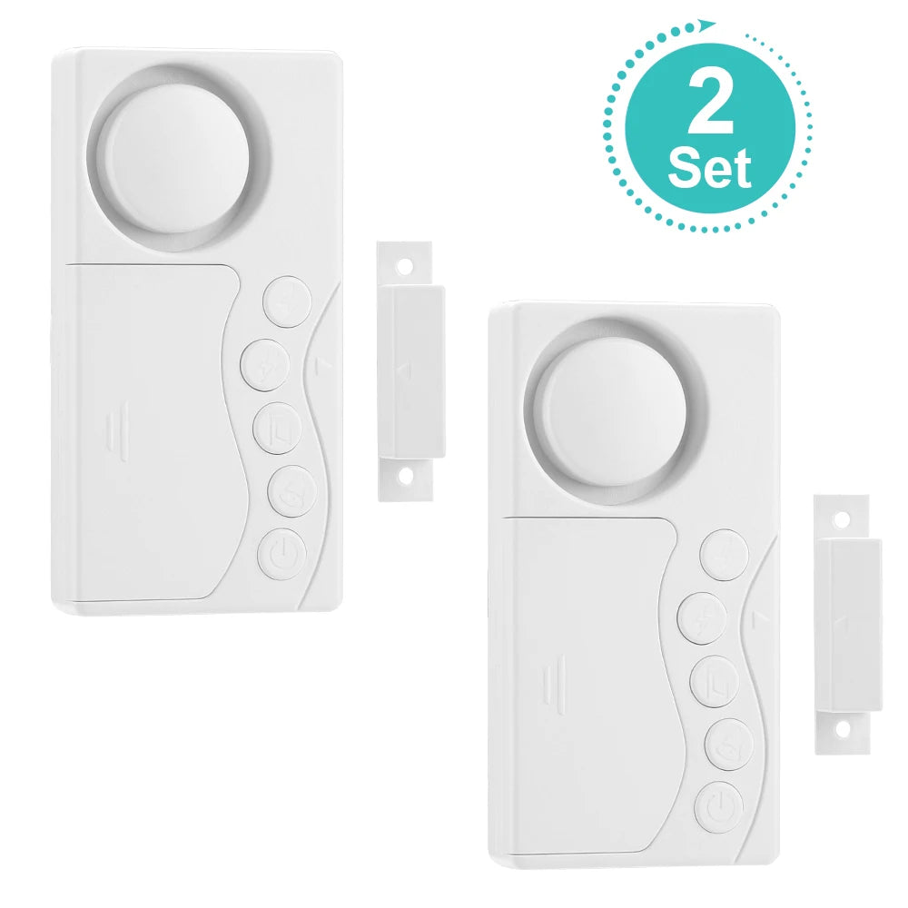 Wireless Door Sensor Alarm — Anti-Theft, Fridge & Window Open Detector