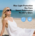 SENBONO AI Translator Smart Glasses With 8MP Camera Take Videos And Photo Sunglasses BT Call for Men Women 4K HD Fashion Glasses