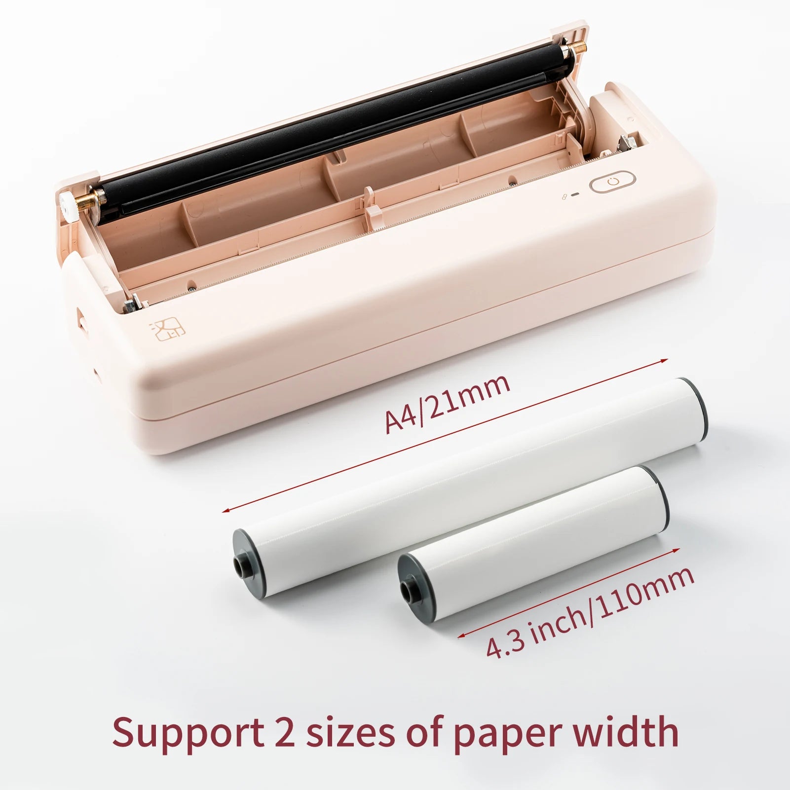 A4 Portable Paper Printer Wireless BT Connect Thermal Printing