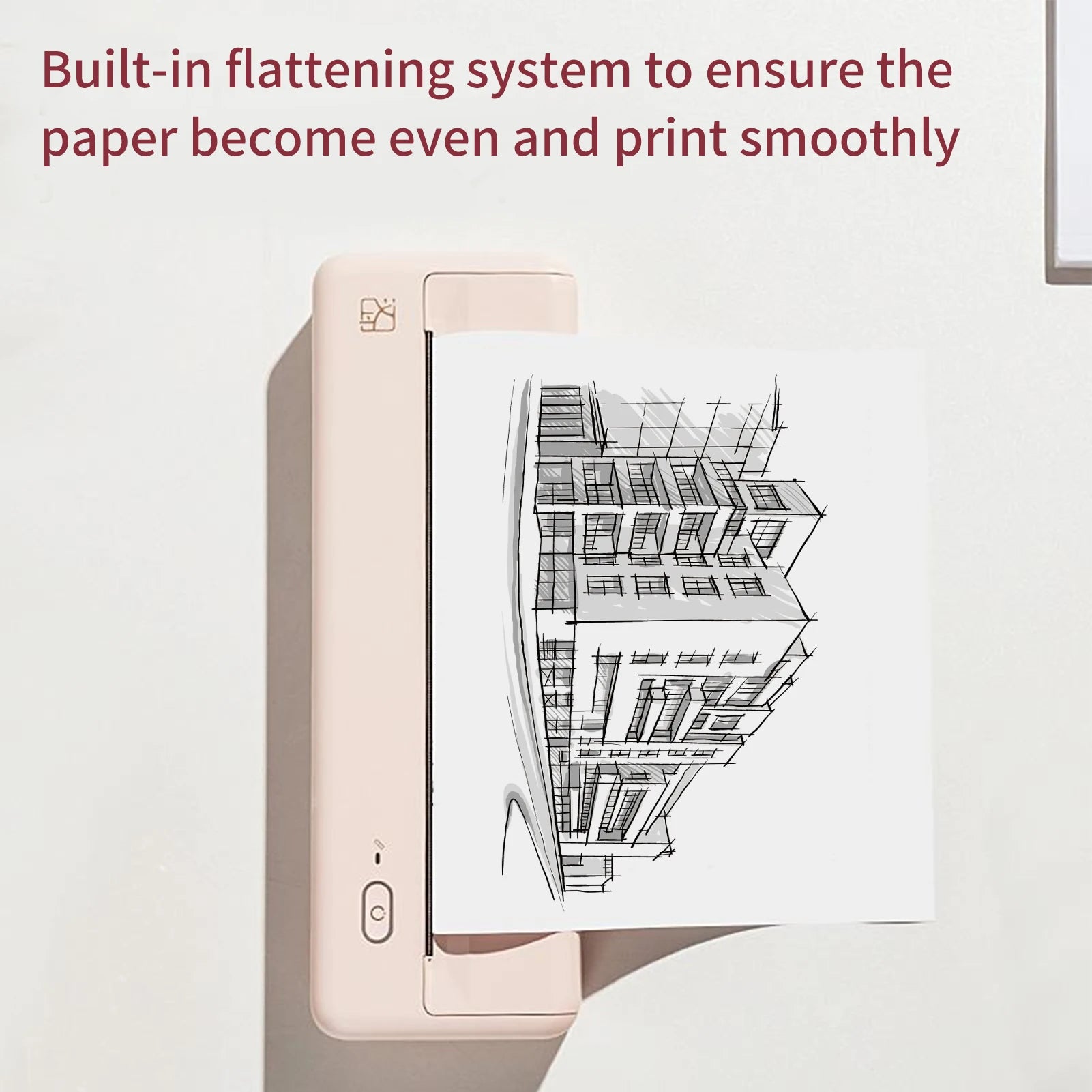 A4 Portable Paper Printer Wireless BT Connect Thermal Printing