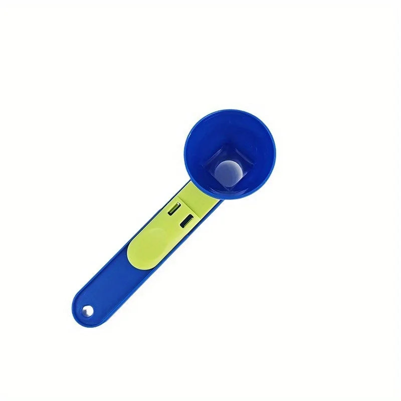 1Set Protein Scoop with Funnel, 2 in 1 Sliding Measuring Cup, Durable PP Kitchen Tool for Milk Powder Protein Powder