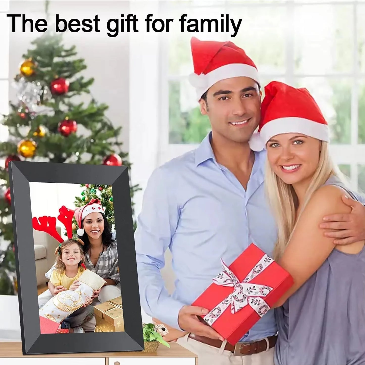 FRAMEO Smart WiFi Digital Photo Frame — 10.1", 32GB IPS Touch Screen