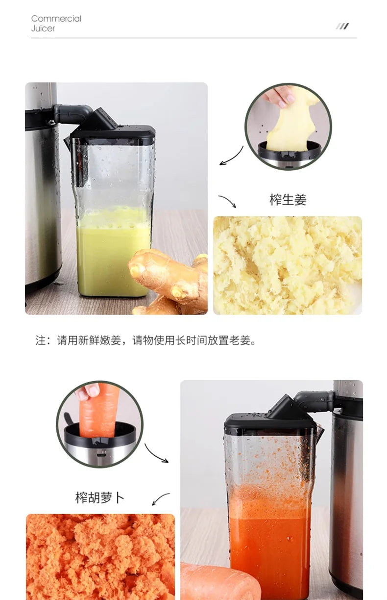 1250W High-Speed Juicer Blender — BPA-Free Stainless Steel, Quiet