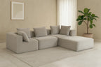 Sectional boneless Couch with L-Shape Chaise,Modern  Modular sleeper Sofa with Deep Seat, Upholstered Couches for Room