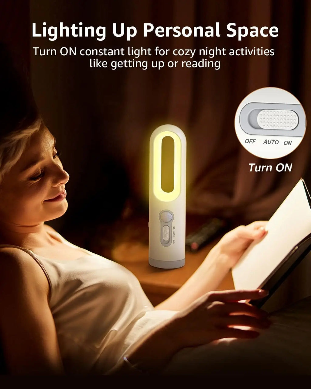 Portable 2 in 1 Flashlight Motion Sensor Night Light