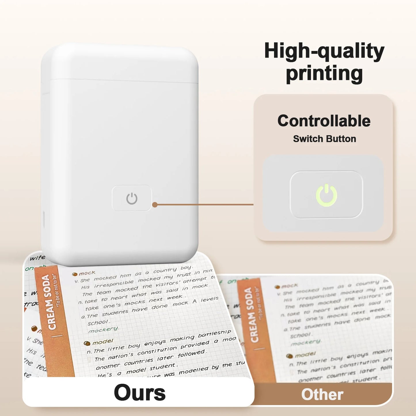 Portable Label Maker with Tape — Mini Thermal Sticker Printer