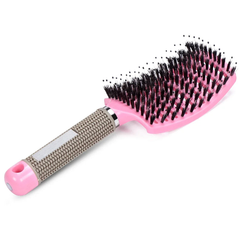 Hairbrush Comb Anti Klit Brushy Haarborstel Women Detangler Hair Brush Bristle Nylon Scalp Massage Teaser Hair Brush