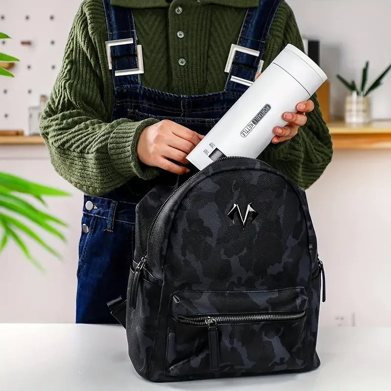 Mini Travel Electric Kettle — Stainless Steel with Auto Shut-Off