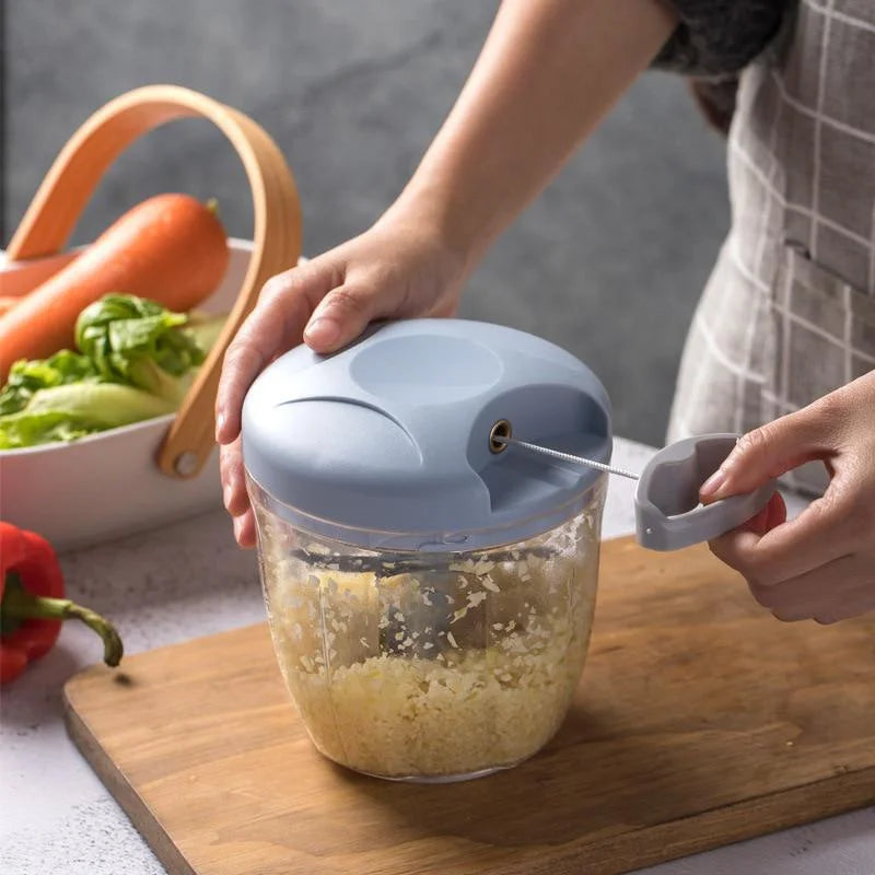 Manual Meat Mincer & Garlic Chopper — 500ml / 900ml Hand-Crank