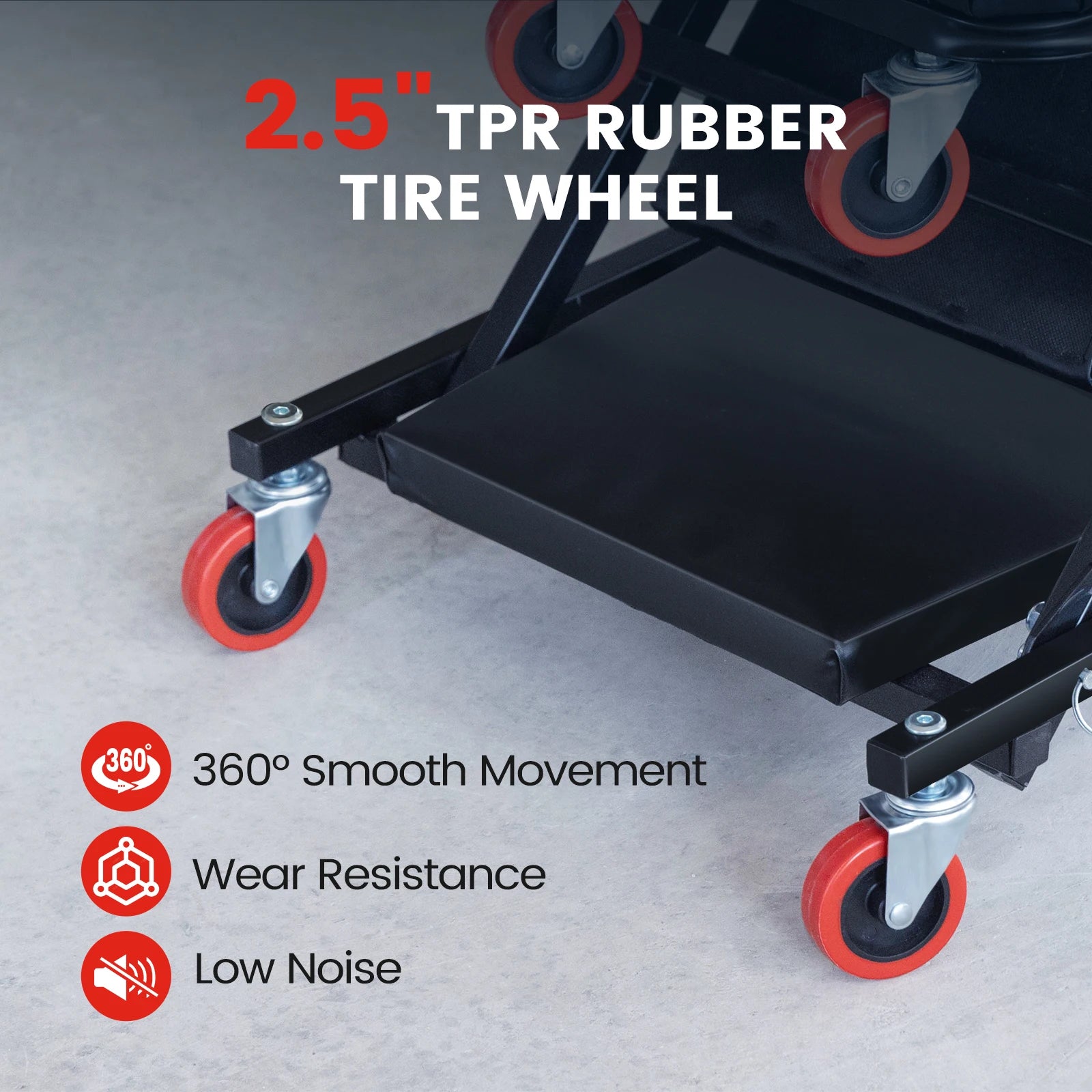 Auto Creeper Seat with Wheels Folding Car Repair Work Bench