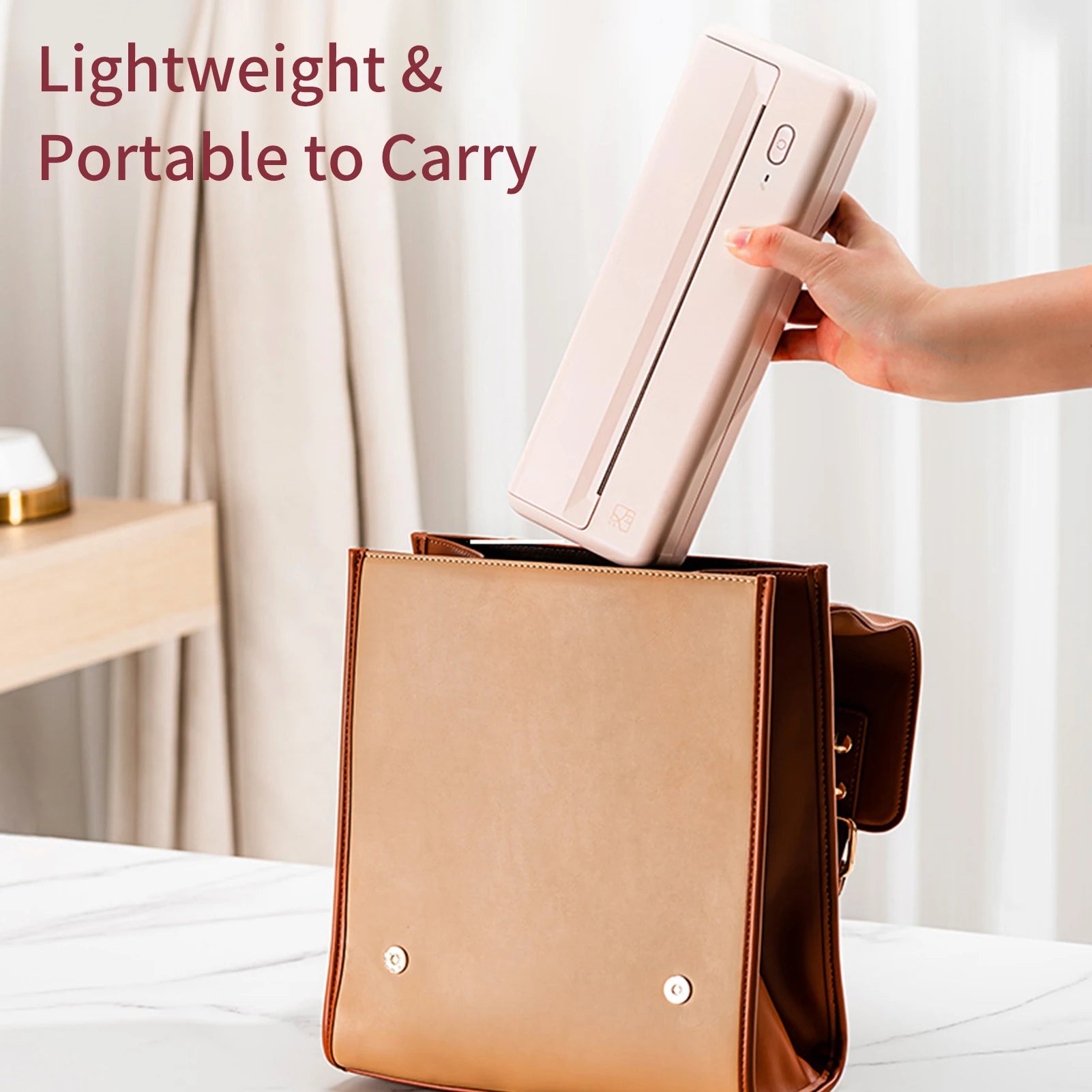 A4 Portable Paper Printer Wireless BT Connect Thermal Printing