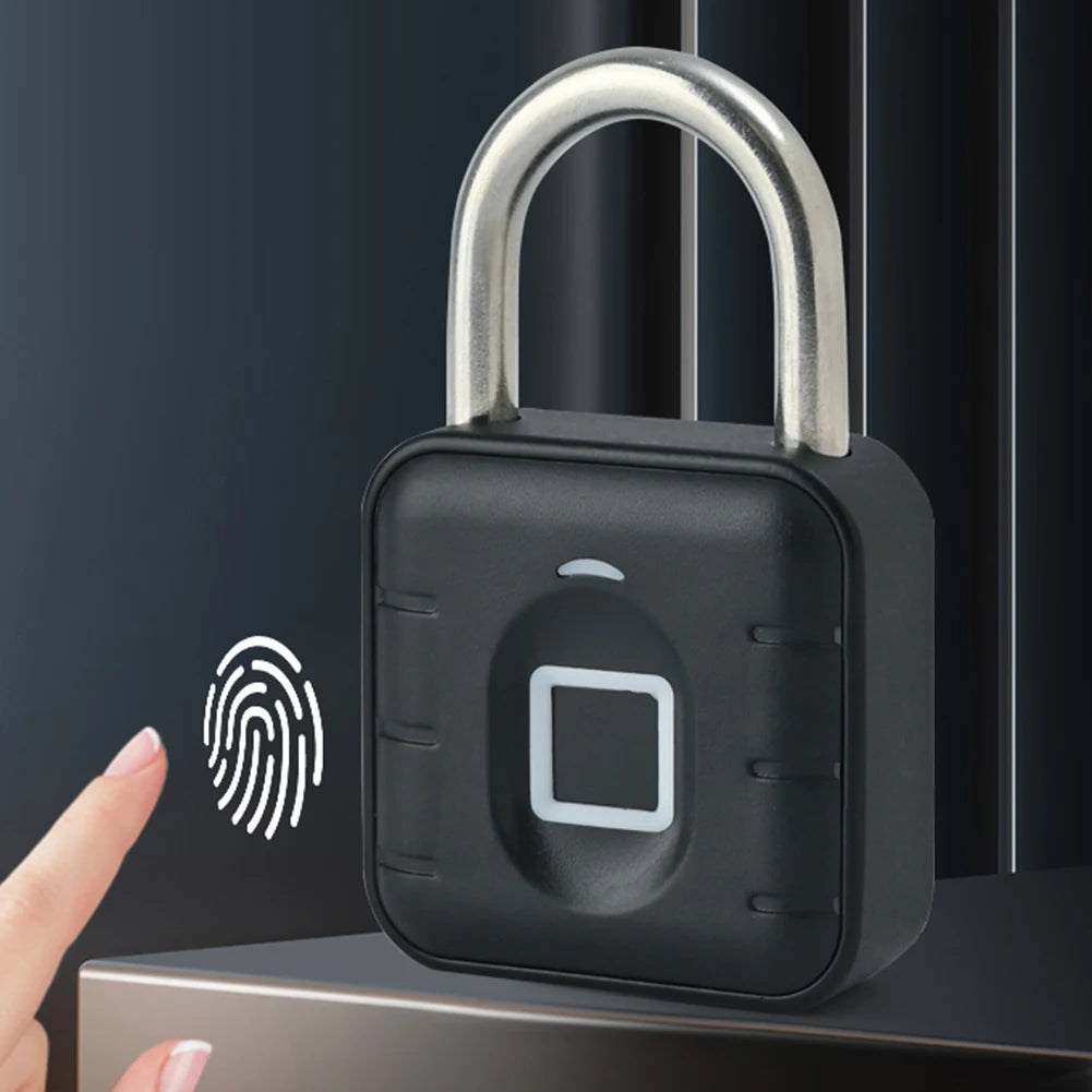 Keyless Fingerprint Padlock — Smart App, Waterproof, Anti-Theft