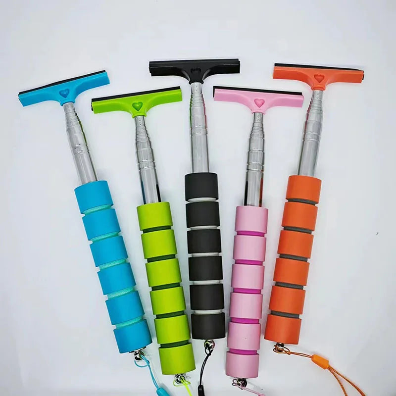 Telescopic Car Mirror & Window Cleaning Tool — Mist Wiper Brush