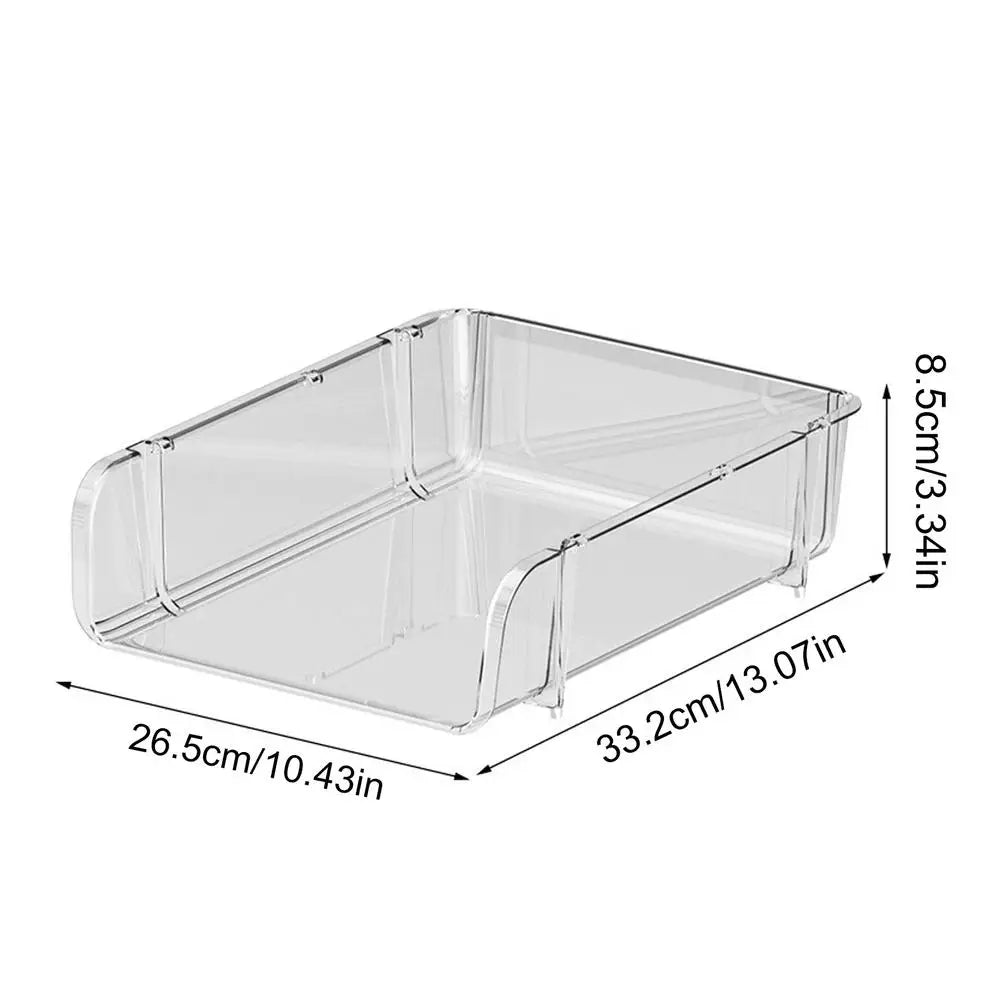 Desktop File Tray Organizer A4 Document Paper Organizer Rack Plastic Book Shelf Storage Holder for Home Offices School