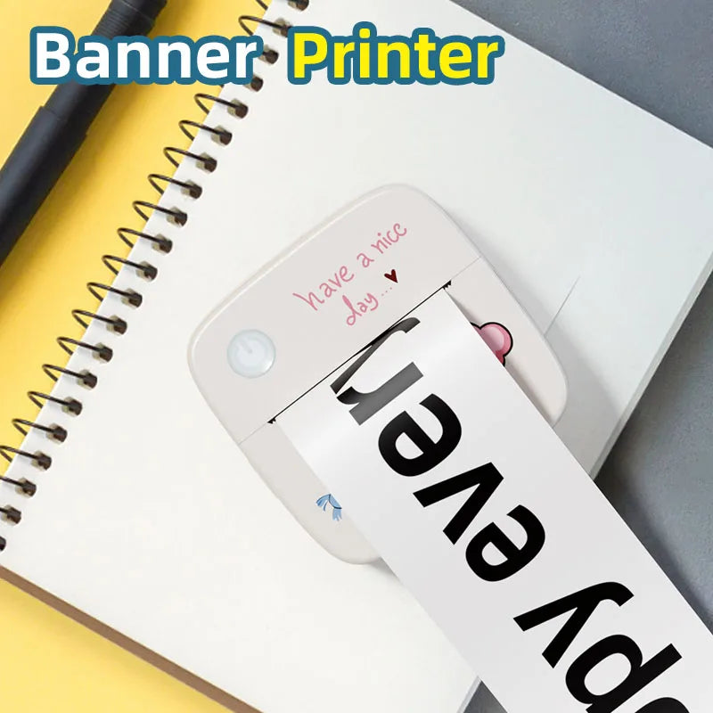 B2 Mini Sticker Printer — Bluetooth, Works with iPhone & Android
