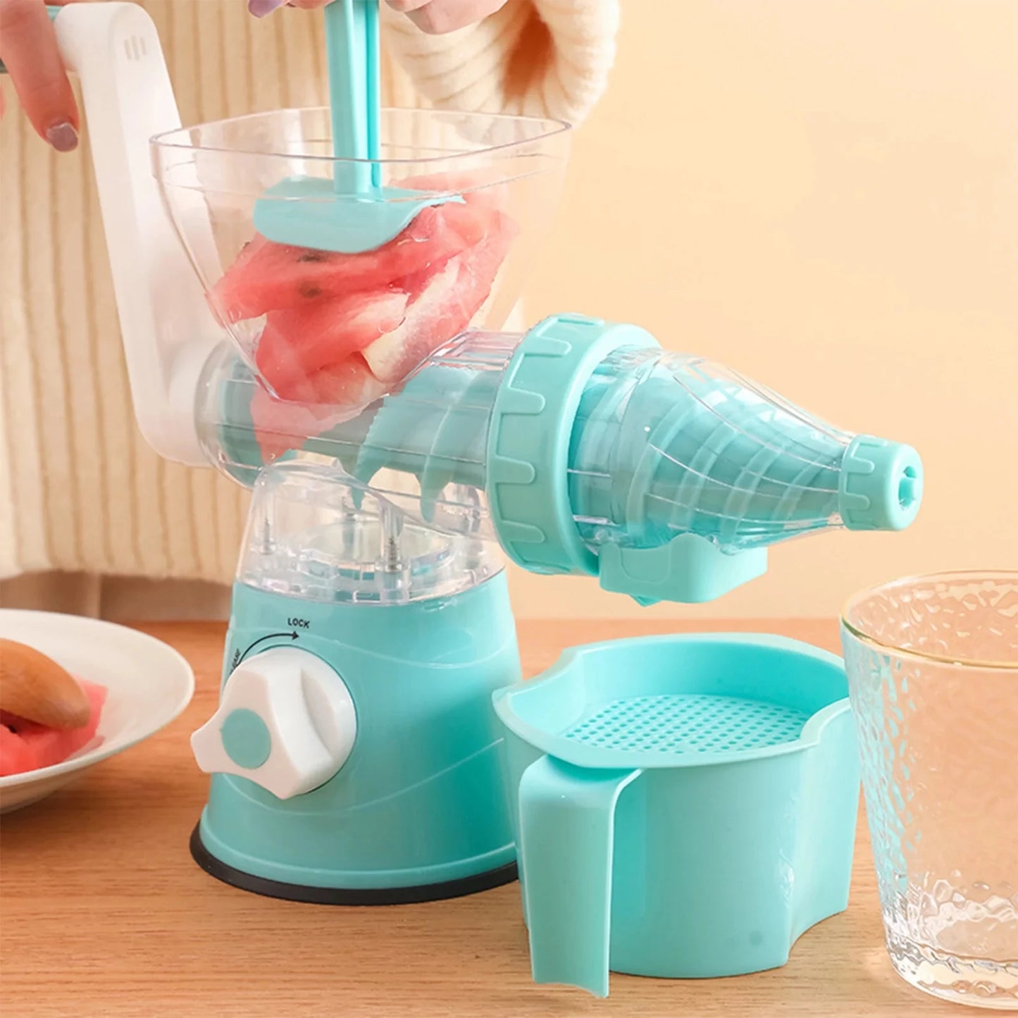 Portable Manual Citrus Juicer — Hand-Press Fruit & Vegetable Squeezer