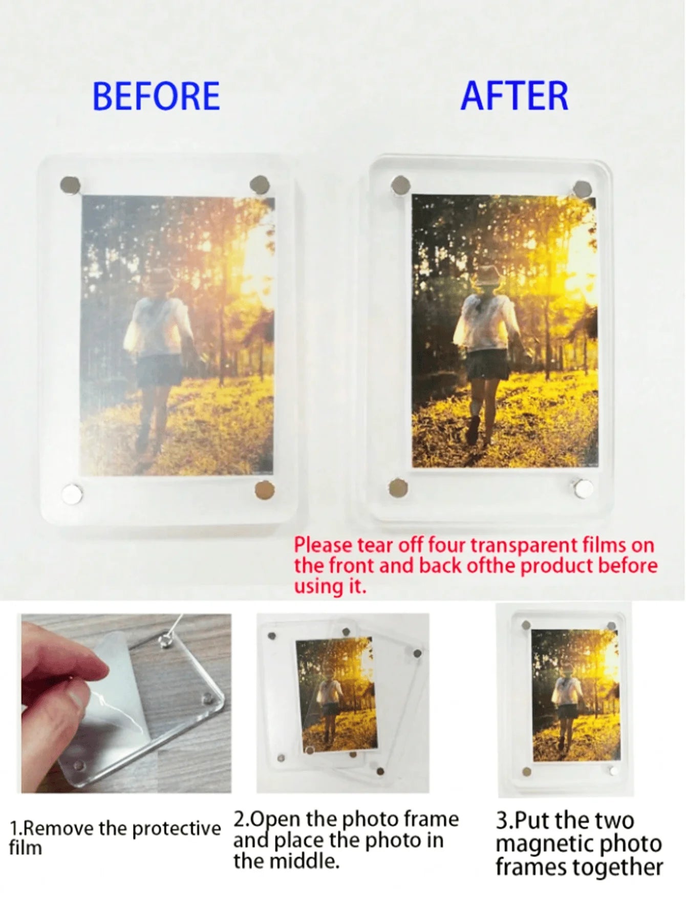 Magnetic Photo Clip for Car Sun Visor