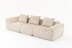 Sectional boneless Couch with L-Shape Chaise,Modern  Modular sleeper Sofa with Deep Seat, Upholstered Couches for Room