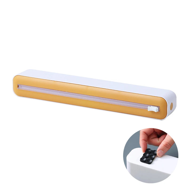 Magnetic Wrap & Foil Dispenser with Cutter — Kitchen Storage Box