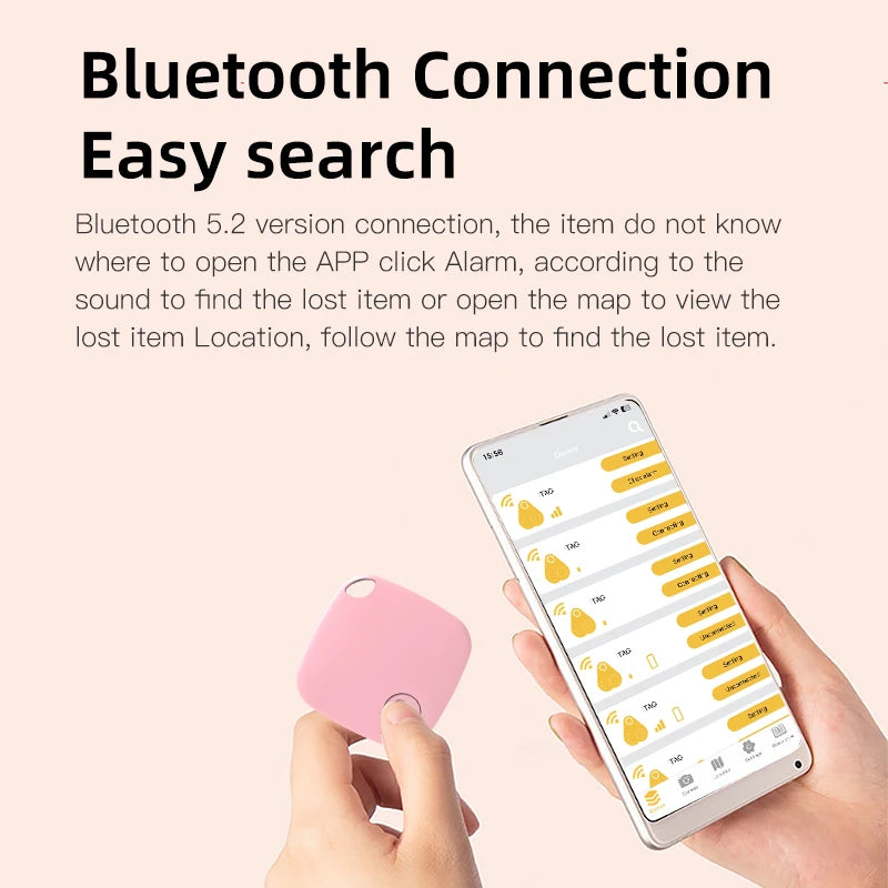 Bluetooth GPS Tracker Tag — Anti-Loss, Works with iPhone & Android