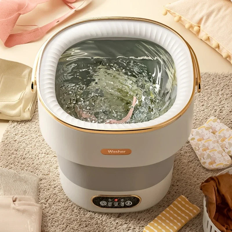 Foldable Portable Washing Machine — 13L, Spin Dryer, Compact