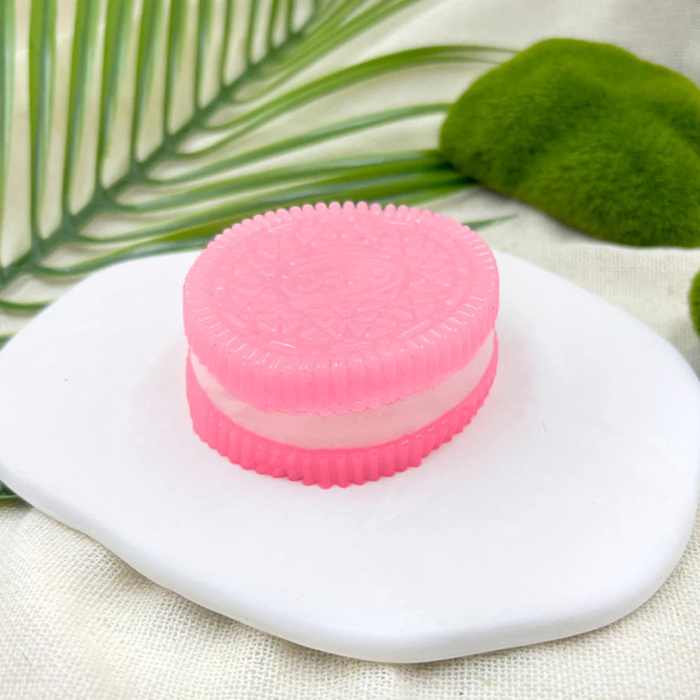 Big Oreo Biscuit Handmade Stress Relief Pinching Toy Kids Adults Anti-stress Ultra-Soft Oreo Fidget Decompression Squeeze Toy