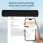 Portable Printer Wireless Inkless Thermal A4 C80 300DPI US-letter Mobile Printer Support Android iOS for Travel Work Home