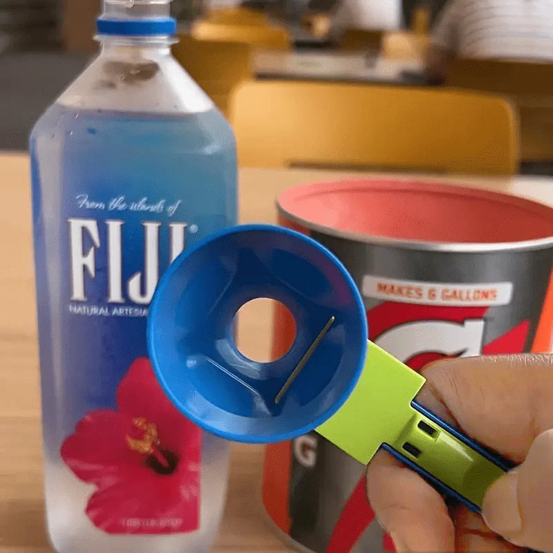 2-in-1 Protein Scoop with Built-In Funnel — Mess-Free Measuring Cup