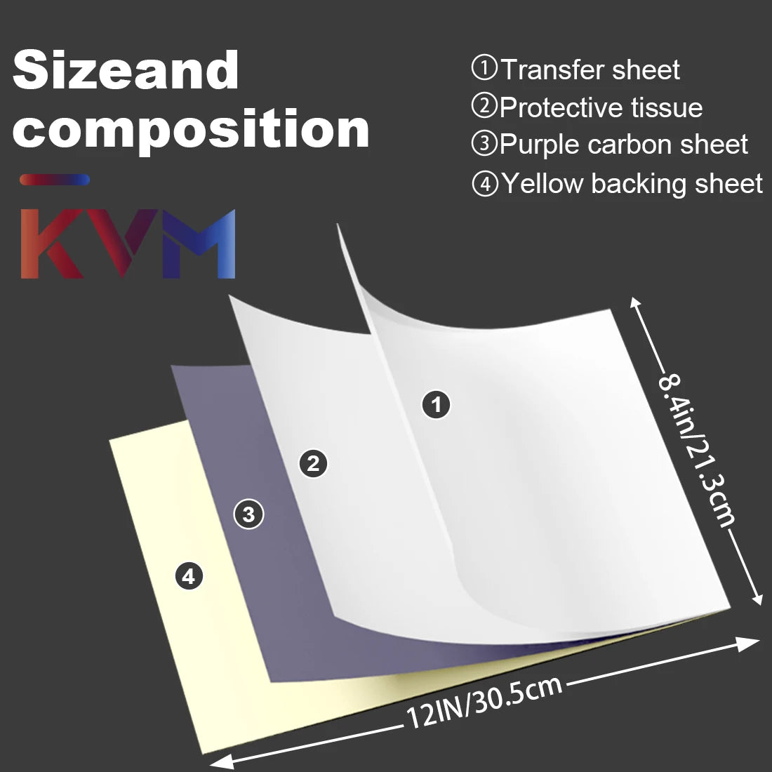 50 Sheets KVM Vegan Tattoo Stencil Transfer Paper A4 Size