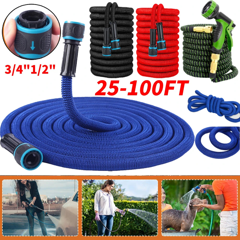 25-100FT Extendable Garden Water Hose