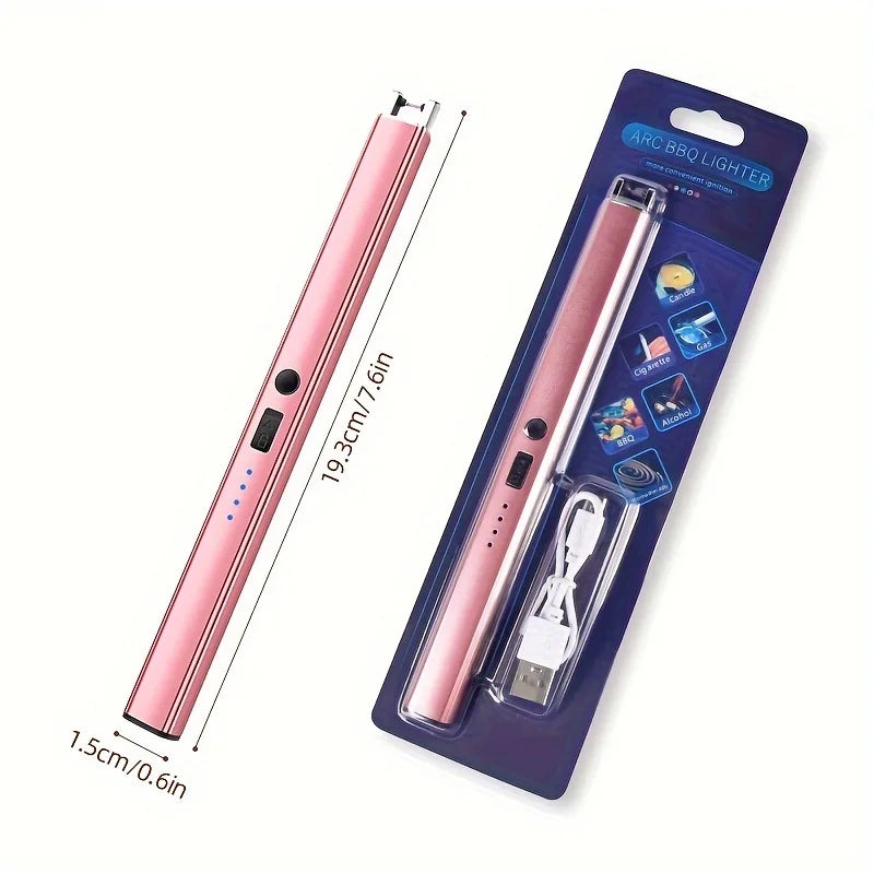USB Rechargeable Electric Lighter for Kitchen & Outdoor Use