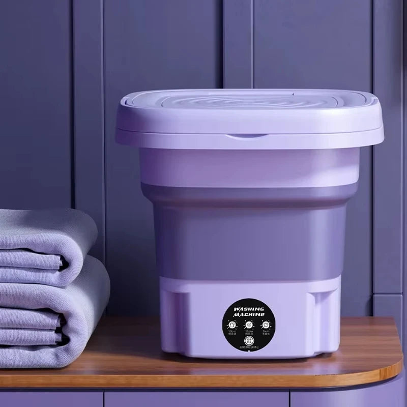 8L Mini Folding Washing Machine — Portable for Dorms & Small Loads