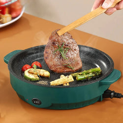 Juicy Burgers and More - Electric Grill with Temperature Control and Detachable Power Cord - Convenient Kitchen Appliance for Ev