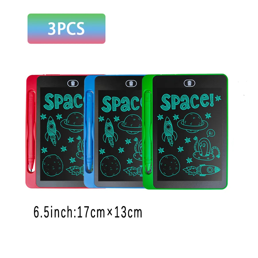 3 pieces of 6.5 inch LCD writing board, drawing board, children's graffiti drawing board, handwriting blackboard, children's toy