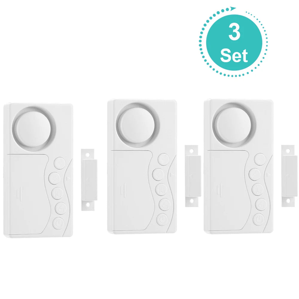 Wireless Door Sensor Alarm — Anti-Theft, Fridge & Window Open Detector
