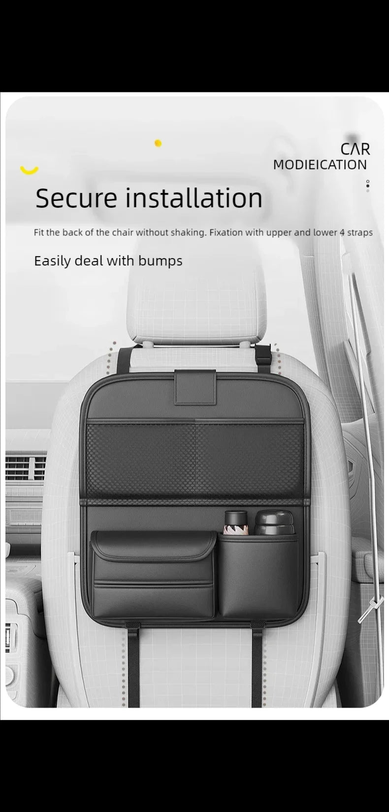 Car seat back Storage Rack Seat Bag Folding Small Table Board