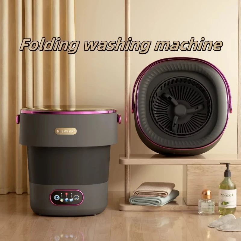 Foldable Portable Washing Machine — 13L, Spin Dryer, Compact