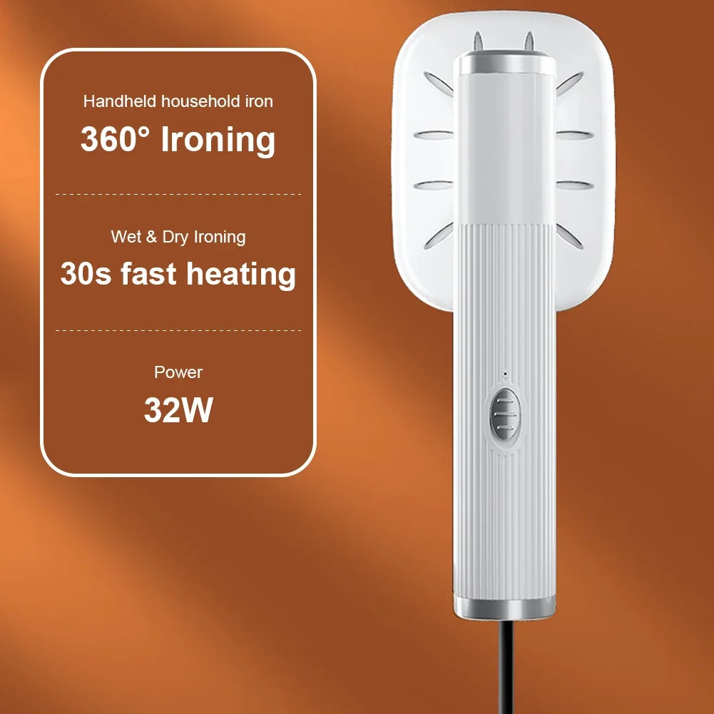 Mini Handheld Garment Steamer — USB Powered, 360° Wet & Dry Ironing