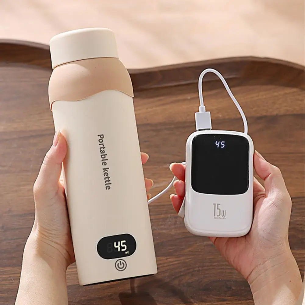 Portable Travel Electric Kettle — USB Rechargeable, Constant Temp