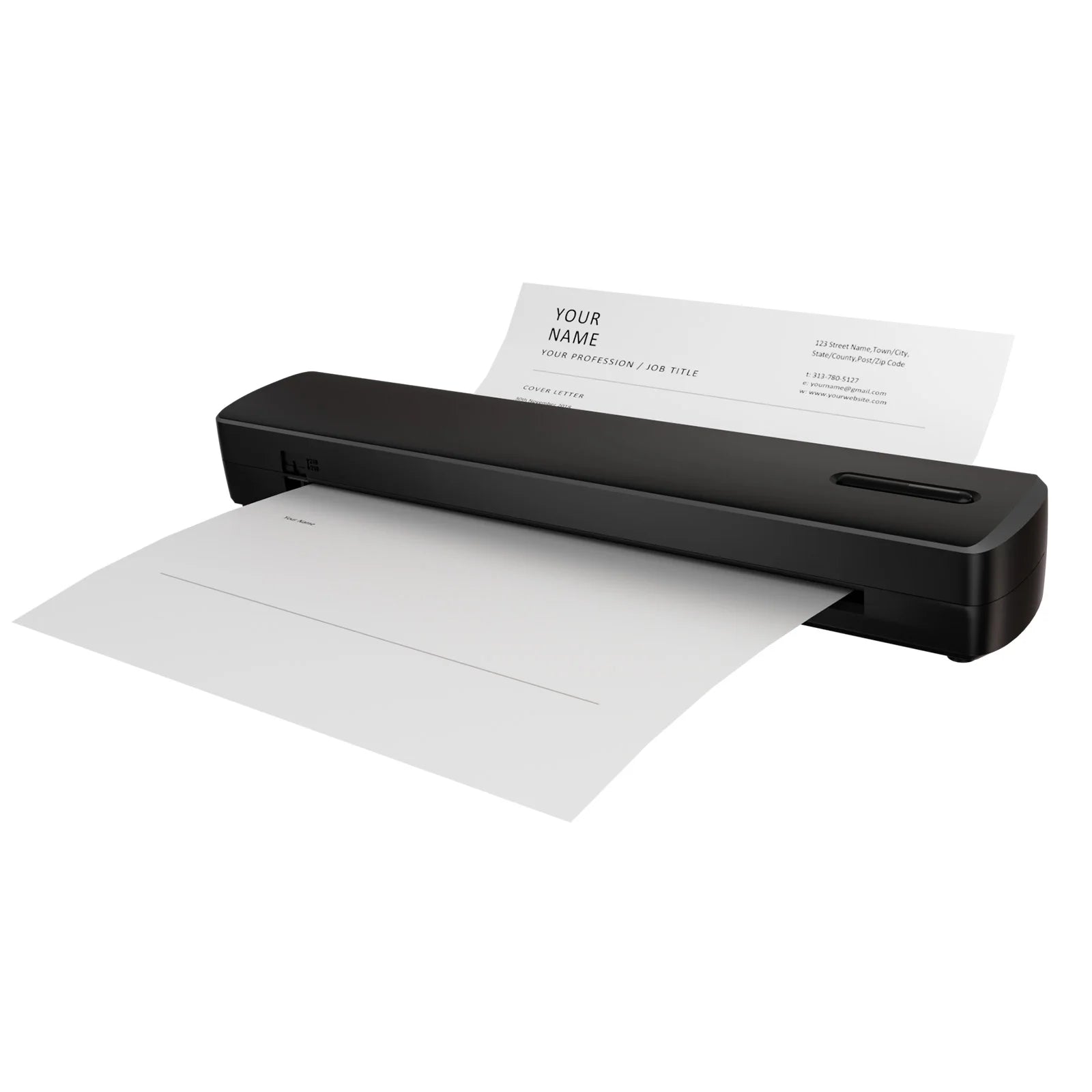 Inkless Portable Printer Thermal Wireless for Travel A4 Printer HD C80 300DPI US Compatible Android /Windows/Mac/IOS School Car
