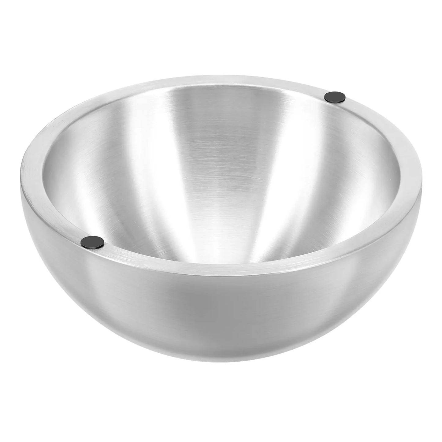 Stainless Steel Chilled Dip Bowl — Double-Walled Ice Cavity, Insulated