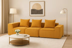 Sectional boneless Couch with L-Shape Chaise,Modern  Modular sleeper Sofa with Deep Seat, Upholstered Couches for Room