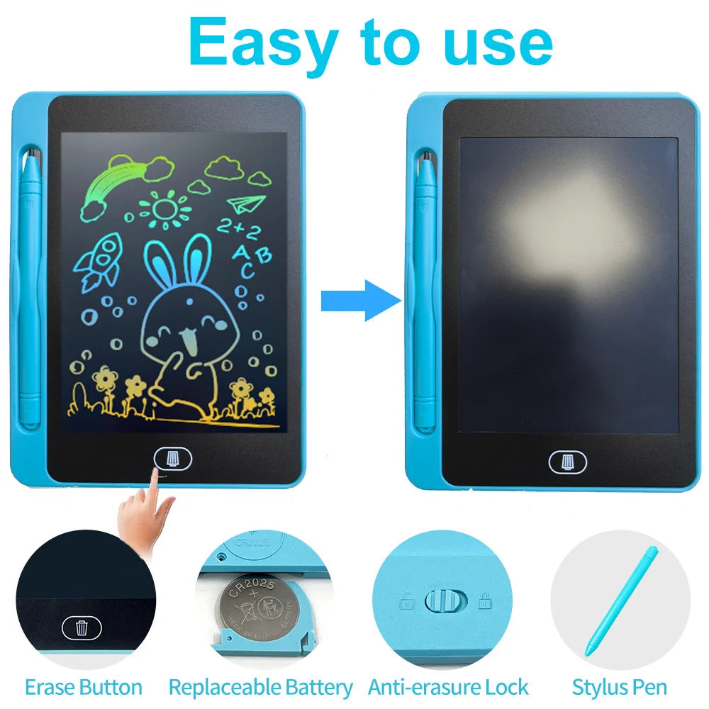 3 pieces of 6.5 inch LCD writing board, drawing board, children's graffiti drawing board, handwriting blackboard, children's toy