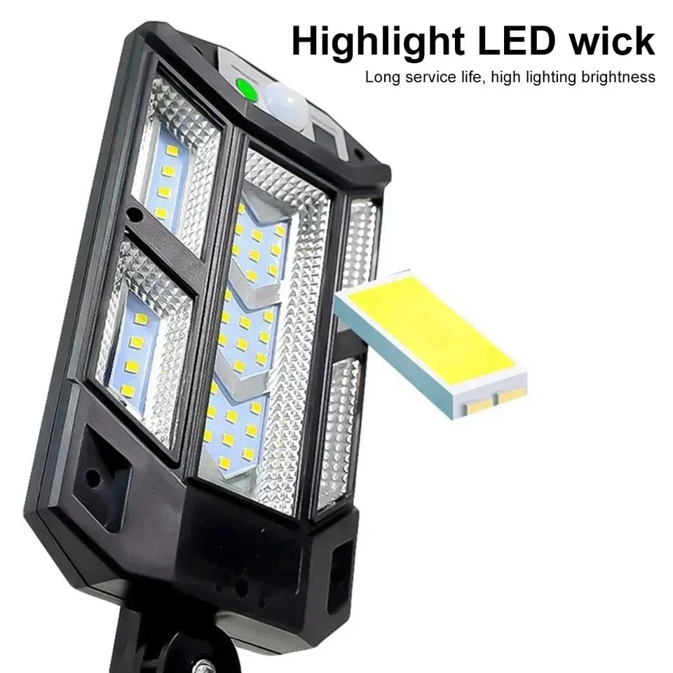Powerful Solar Motion Light Outdoor Waterproof Garden Lamp