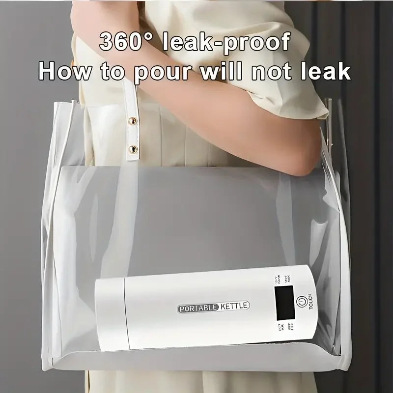 Mini Travel Electric Kettle — Stainless Steel with Auto Shut-Off