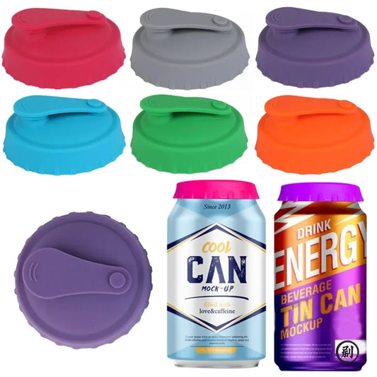 Silicone Soda Can Lid — Reusable Stopper for Soda, Beer & Juice
