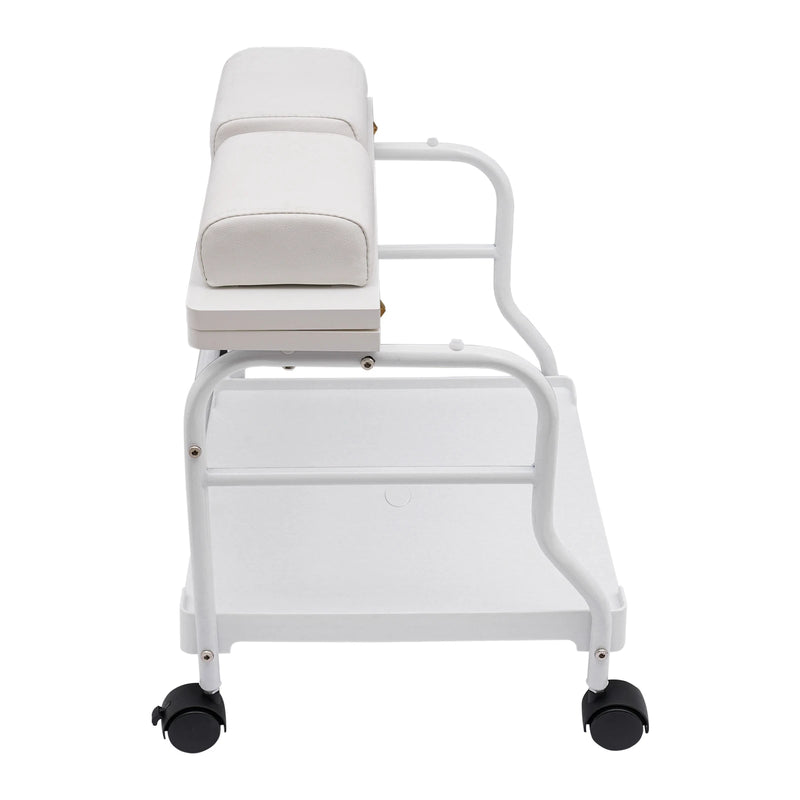 Portable Foot Bath Spa Cart Beauty Salon Nail Trolley Footrest Stand Pedicure Manicure Funiture Massage Table