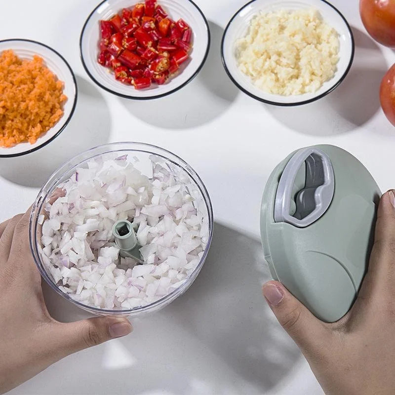 Manual Meat Mincer & Garlic Chopper — 500ml / 900ml Hand-Crank