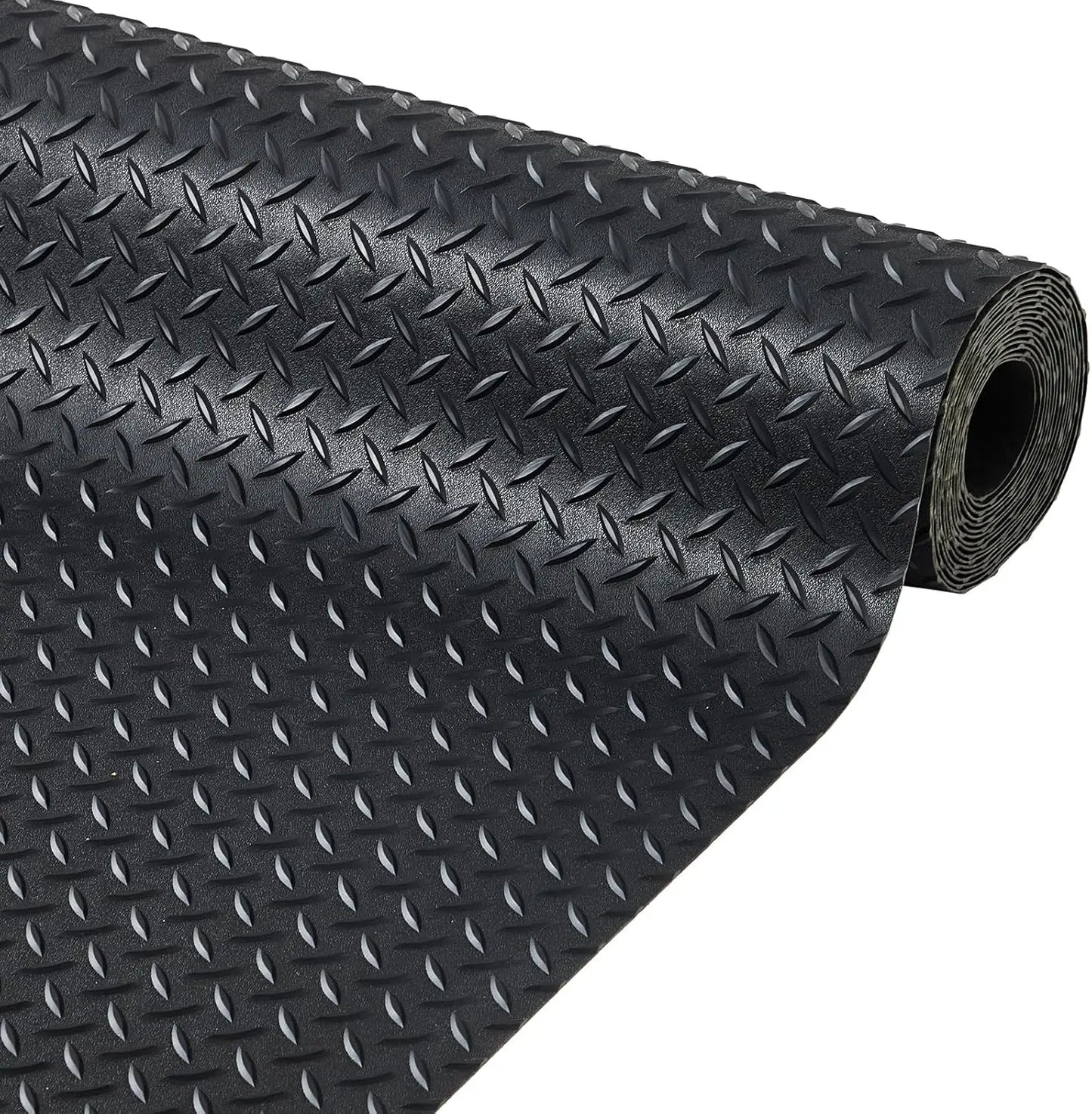 Diamond-Plate PVC Garage Floor Mat